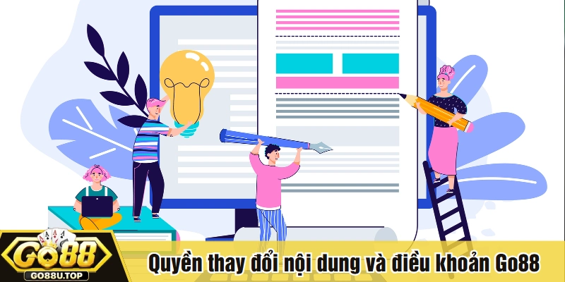 Quyền thay đổi nội dung và điều khoản Go88